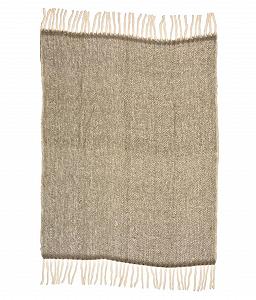 Покривало itsisa Пухнасте мохерове світло-сіре 130x170 см synthetic.ua - Фото 1