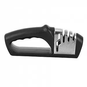 Точило для ножів та ножиць ручна 4-ступінчаста ергономічна рукоятка - Фото 1