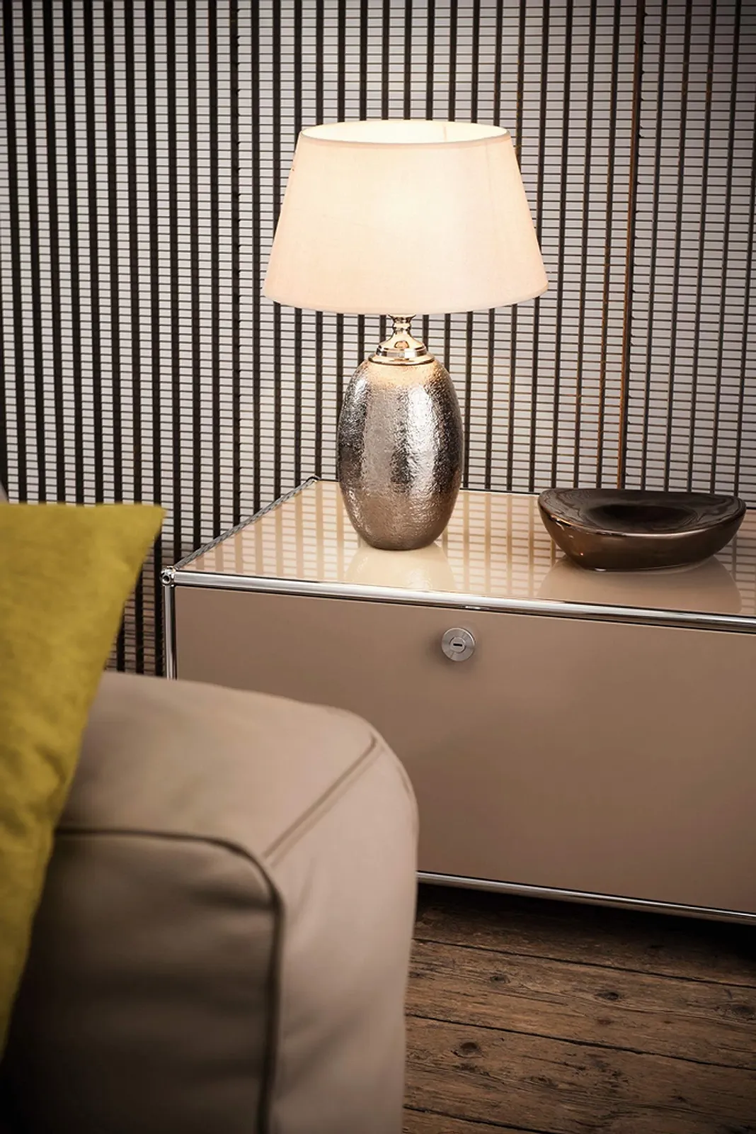 Основание для лампы Eglo Sawtry E27 1x60 Вт винтажное литой алюминий никель IP20 220-240 В, фото №2