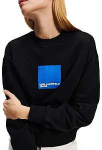 Жіноча Толстовка KARL LAGERFELD JEANS Reg Box Logo Sweat synthetic.ua - Фото 1