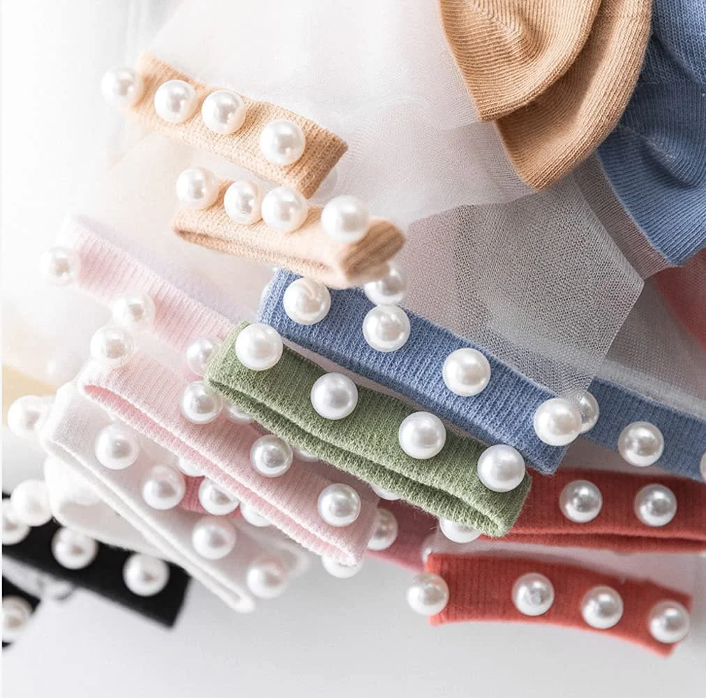 Шкарпетки Crystal Tulle Pearl літні, фото №6