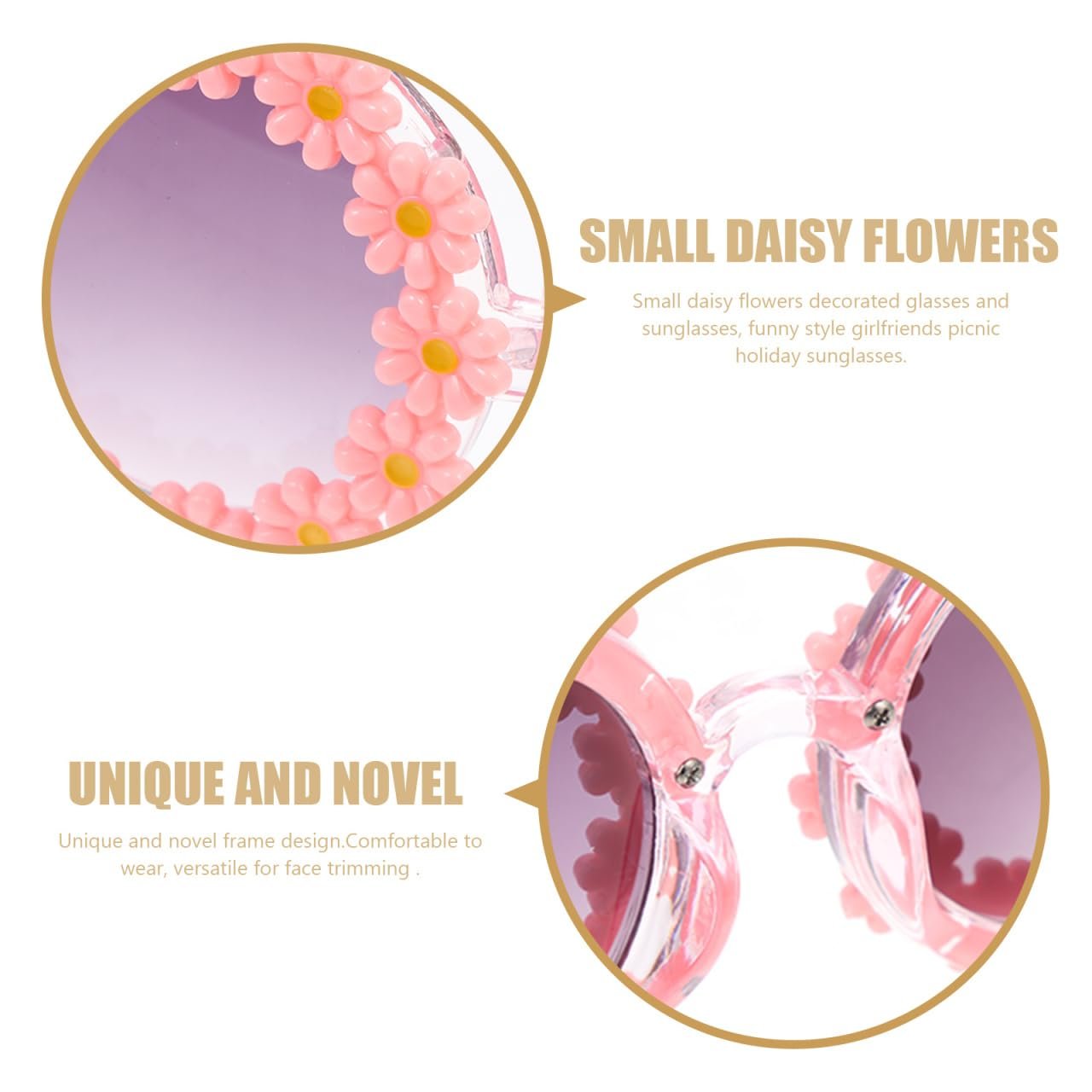 Сонцезахисні окуляри жіночі VALICLUD Соняшник Дейзі Квіткові, фото №4