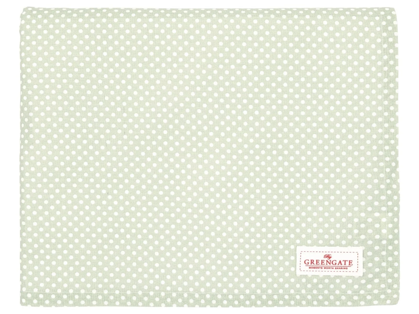 Скатертина GreenGate Dotty Блідо-зелена 145 x 250 см, фото №1