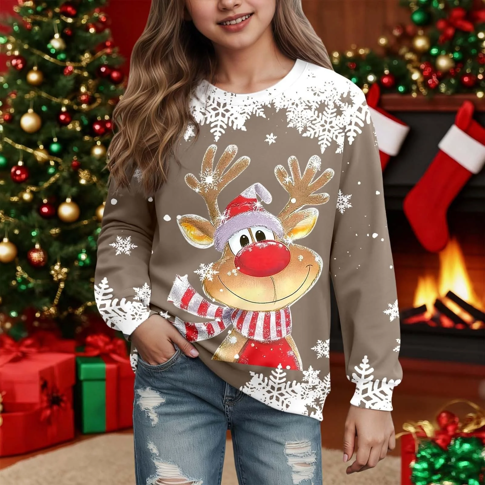 Пуловер Generisch Різдвяний дитячий, фото №3