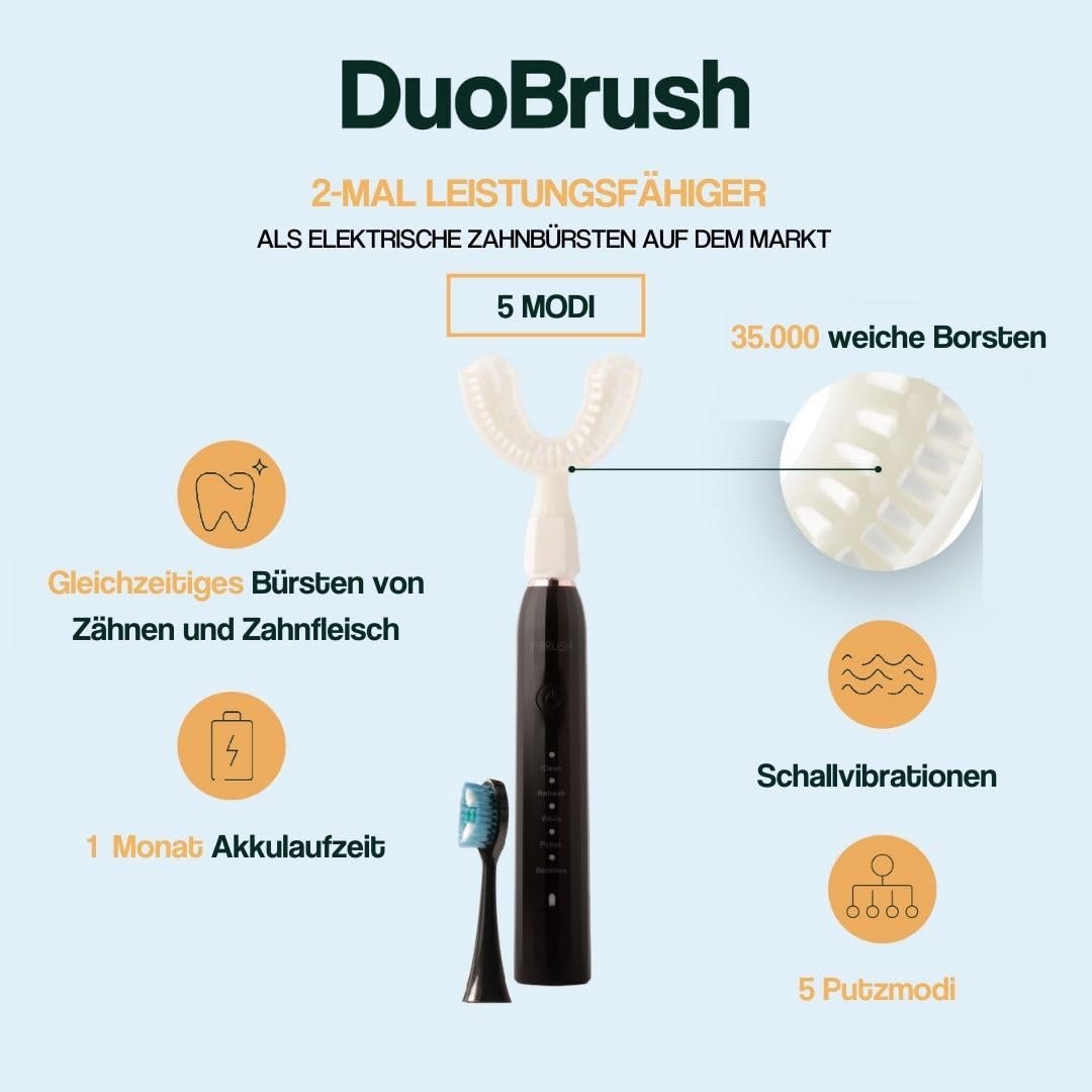 Електрична зубна щітка Y-Brush DuoBrush Y-подібна 1 місяць автономності, фото №4