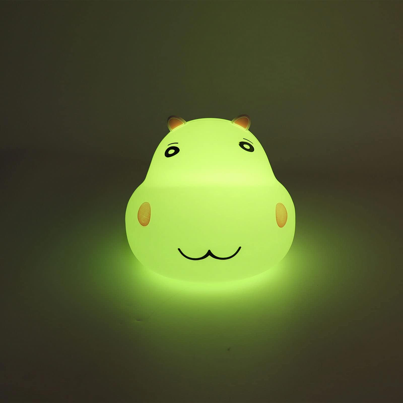 Ночник Fdit с постукиванием 8 LED ABS USB 2000MAH силиконовый детский ночник, фото №3