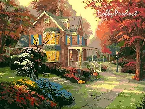 VP154 Розфарбування за номерами Осінь кольори худ Кінкейд Томас - Фото 1