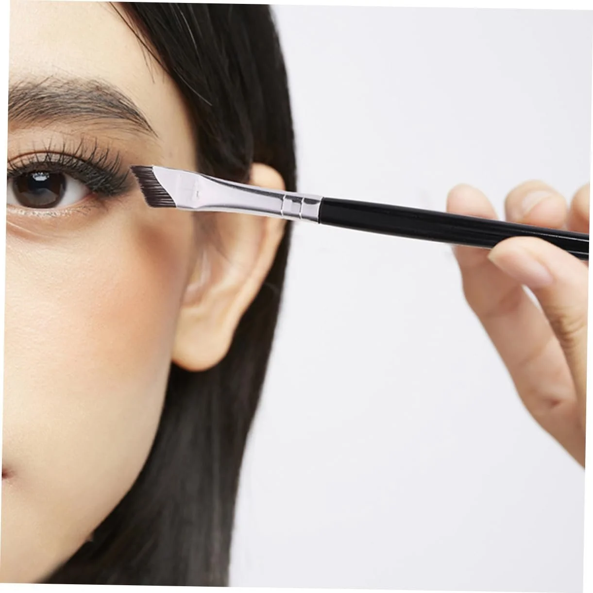 Пензель POPETPOP Кутова, косметична, для змішування, плоска, конічна, фото №3 Пензель POPETPOP Кутова, косметична, для змішування, плоска, конічна, фото №3