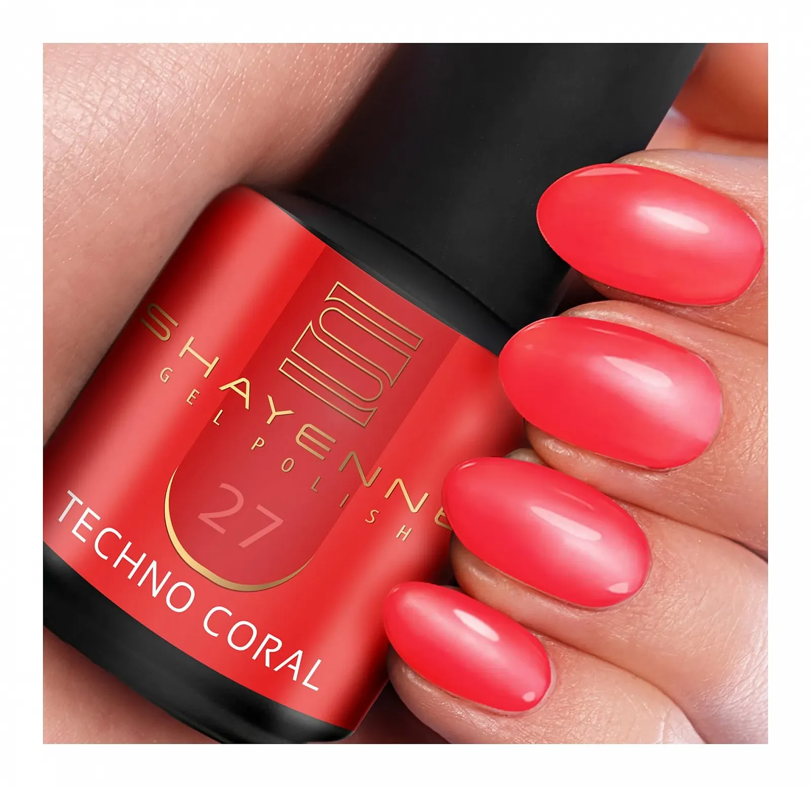 Гель-лак SHAYENNE Червоний Рожевий Фіолетовий Блискітки Відтінки 15 мл, фото №5