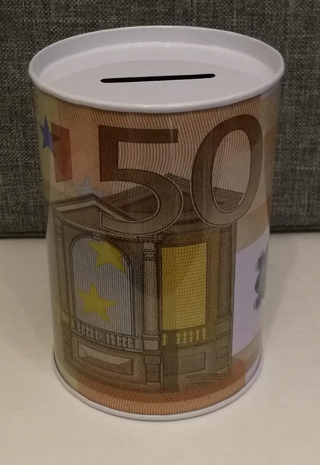 Копилки Euro Notes металлические 5 шт. Серебристый, фото №5