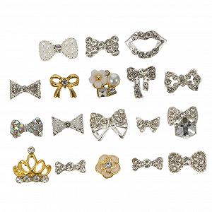 Прикраса для нігтів Метелики зі стрічкою - Фото 1