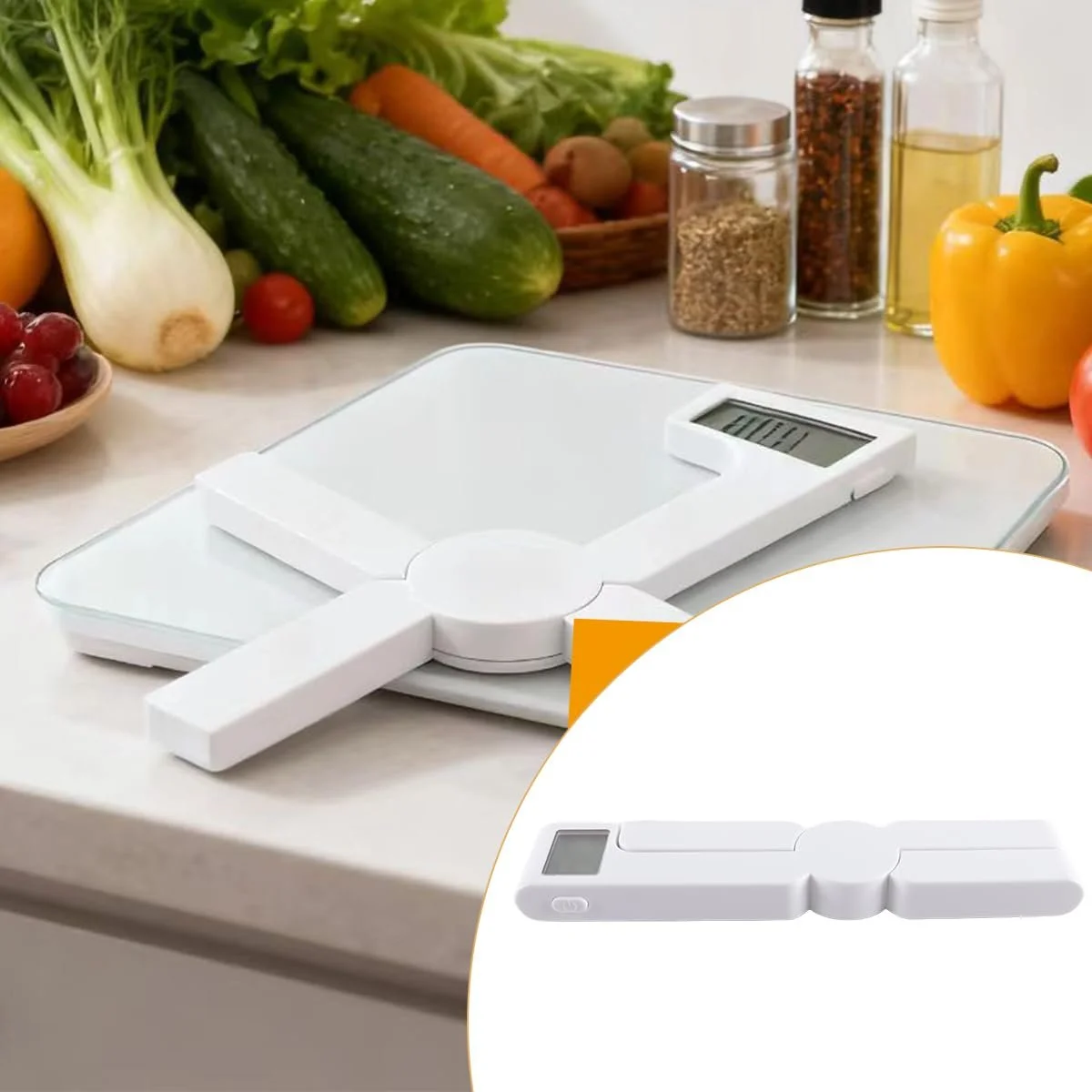 Цифрові кухонні ваги Ausi Compact Folding White, фото №6 Цифрові кухонні ваги Ausi Compact Folding White, фото №6