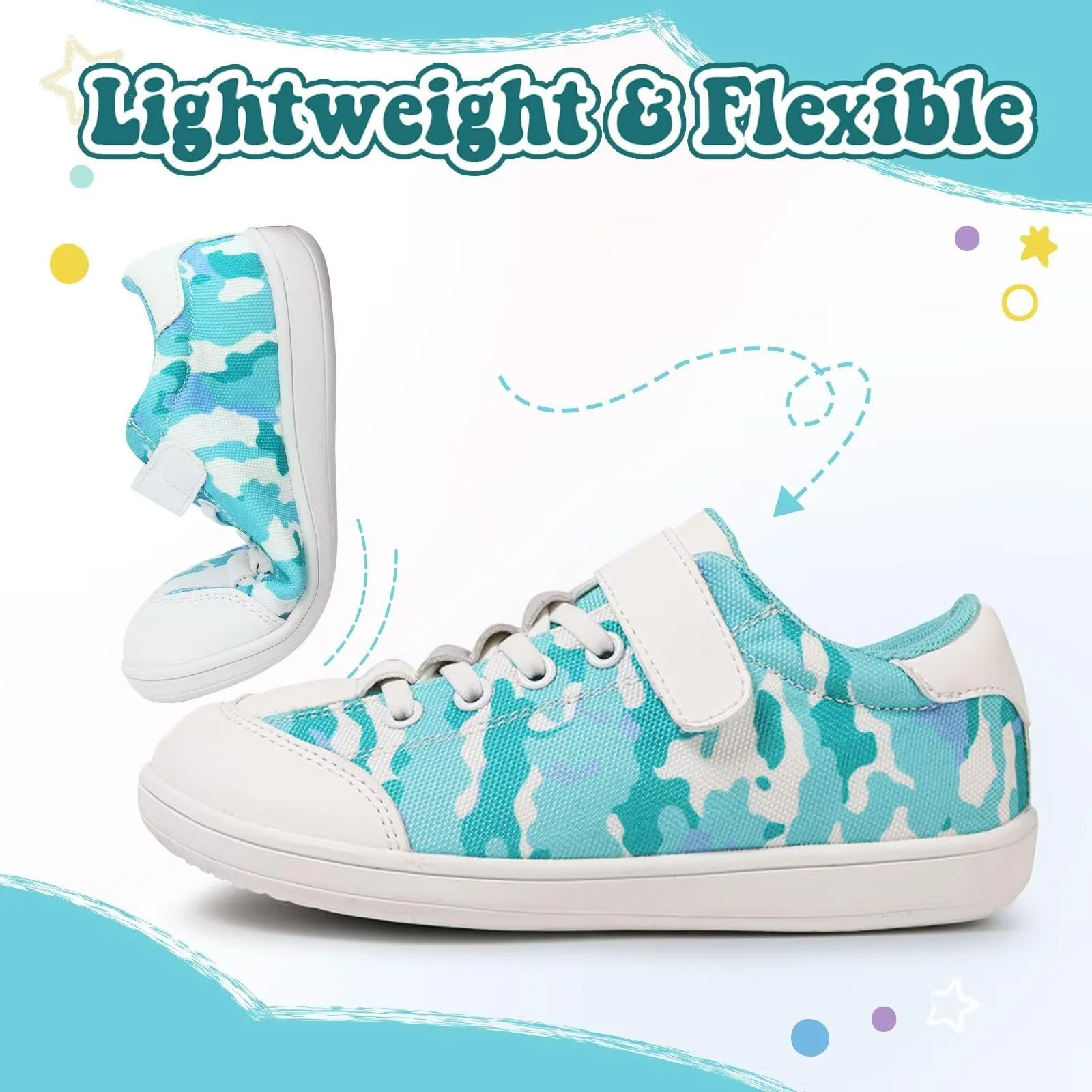 Босоножки Детские Унисекс Босоножки и девочек Широкий носок Минималистичные нескользящие Кроссовки для ходьбы Trail Running Shoes, фото №5