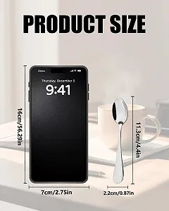 Кофейная ложка из нержавеющей стали, 11 см 12 шт synthetic.ua - Фото 1