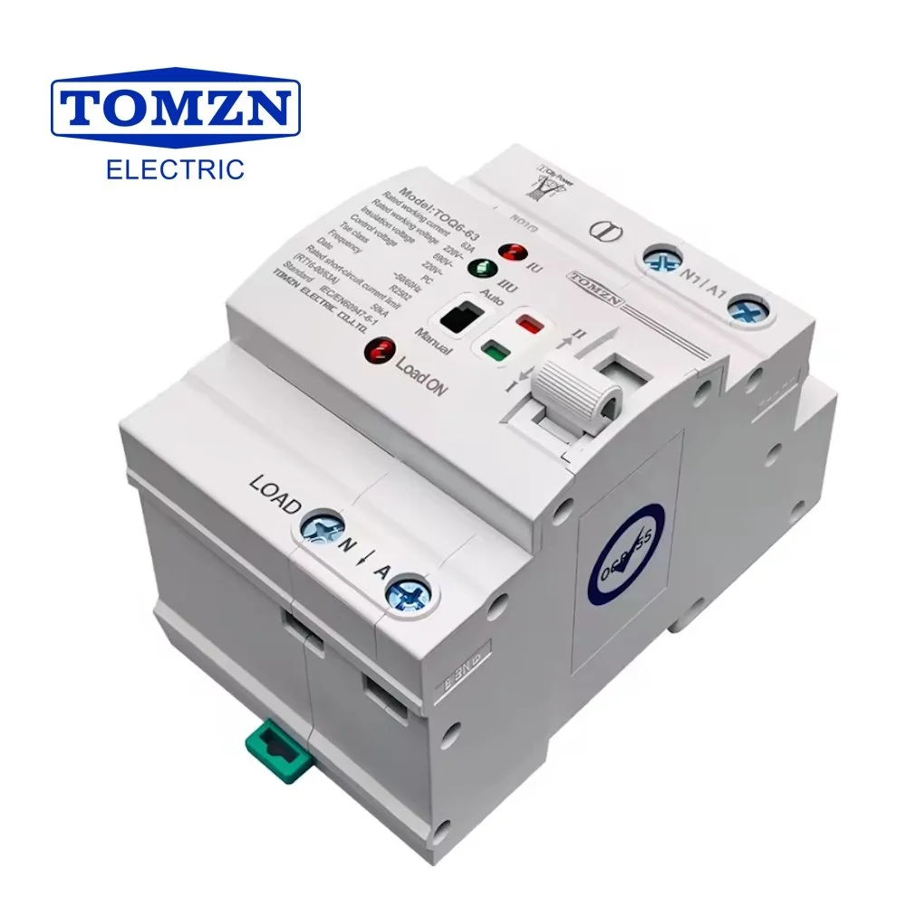 Автомат ввода резервного питания TOMZN TOQ6-63/2 2P 63A 220V АВР переключатель, фото №2