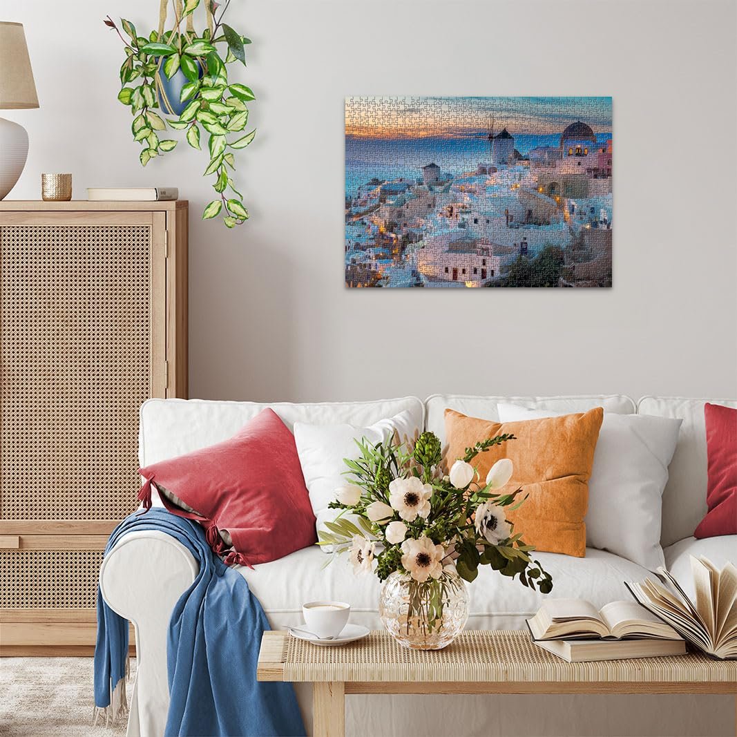 Пазл Ravensburger Evening in Santorini Greece 12000663 1000 элементов, фото №4