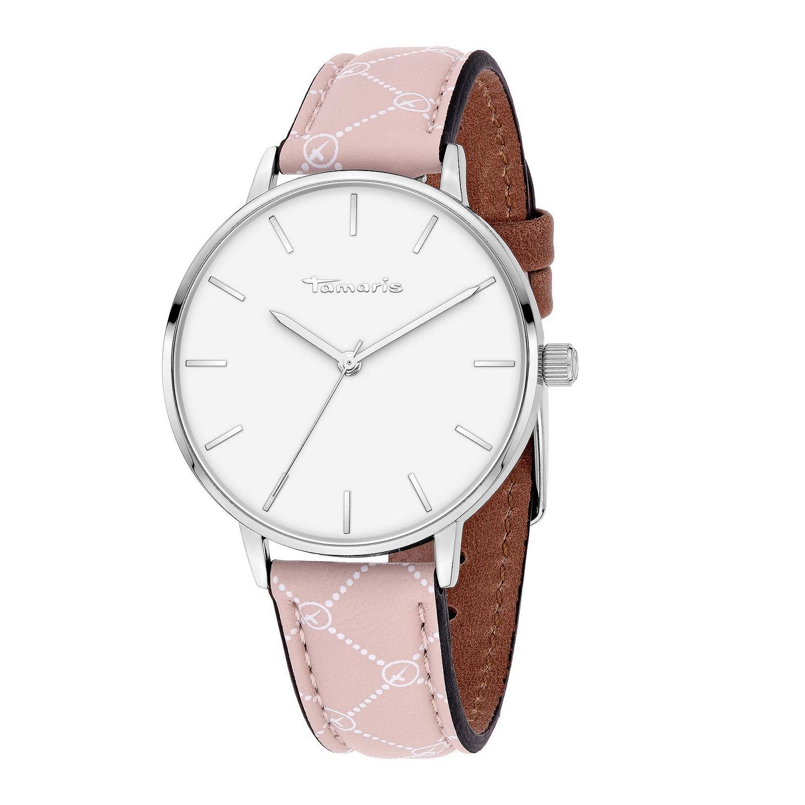 Часы Tamaris Logomania Серебристый / Розовый Ремешок, фото №2 Часы Tamaris Logomania Серебристый / Розовый Ремешок, фото №2