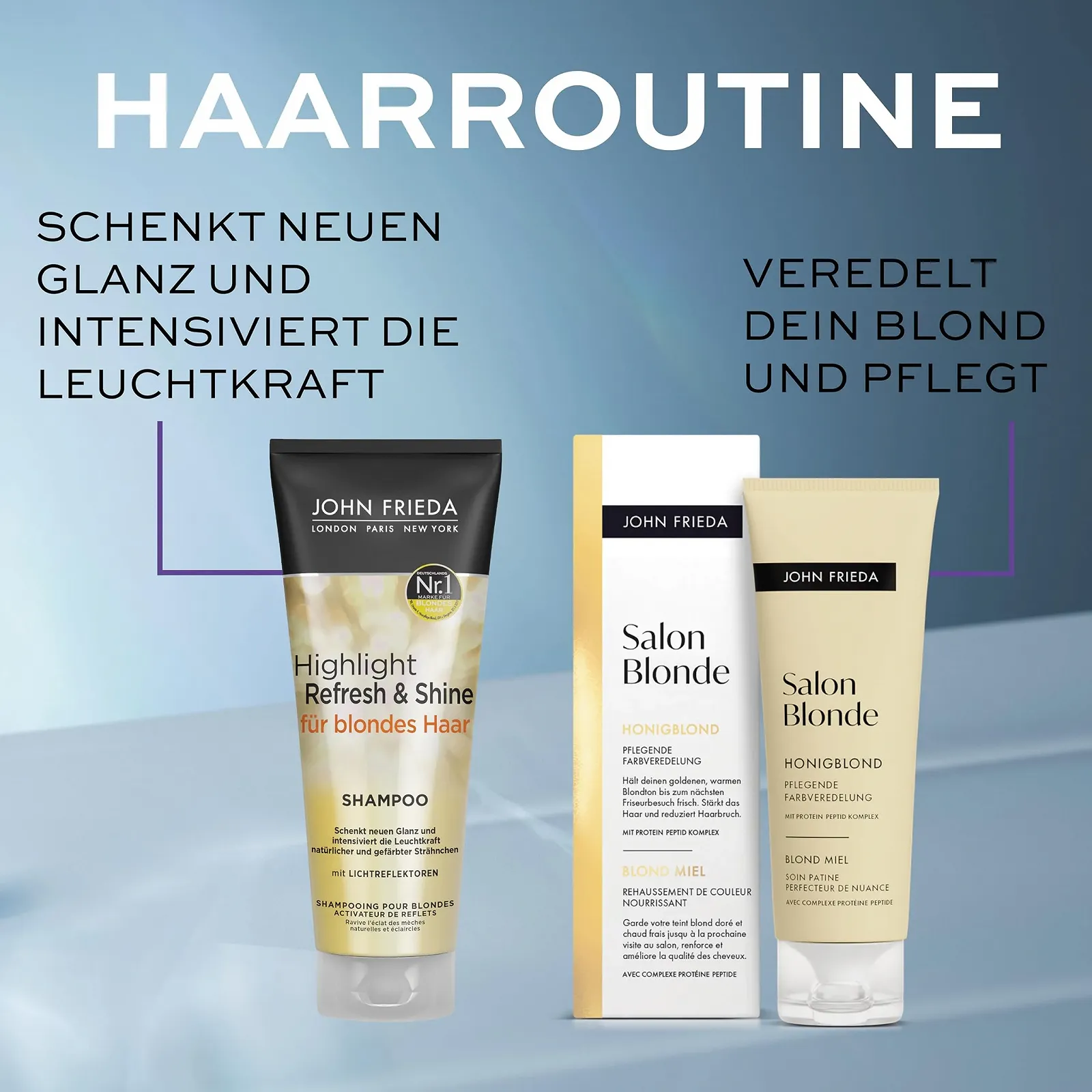 Тонуючий Засіб John Frieda Salon Blonde Honey Blonde 120 мл, фото №6 Тонуючий Засіб John Frieda Salon Blonde Honey Blonde 120 мл, фото №6