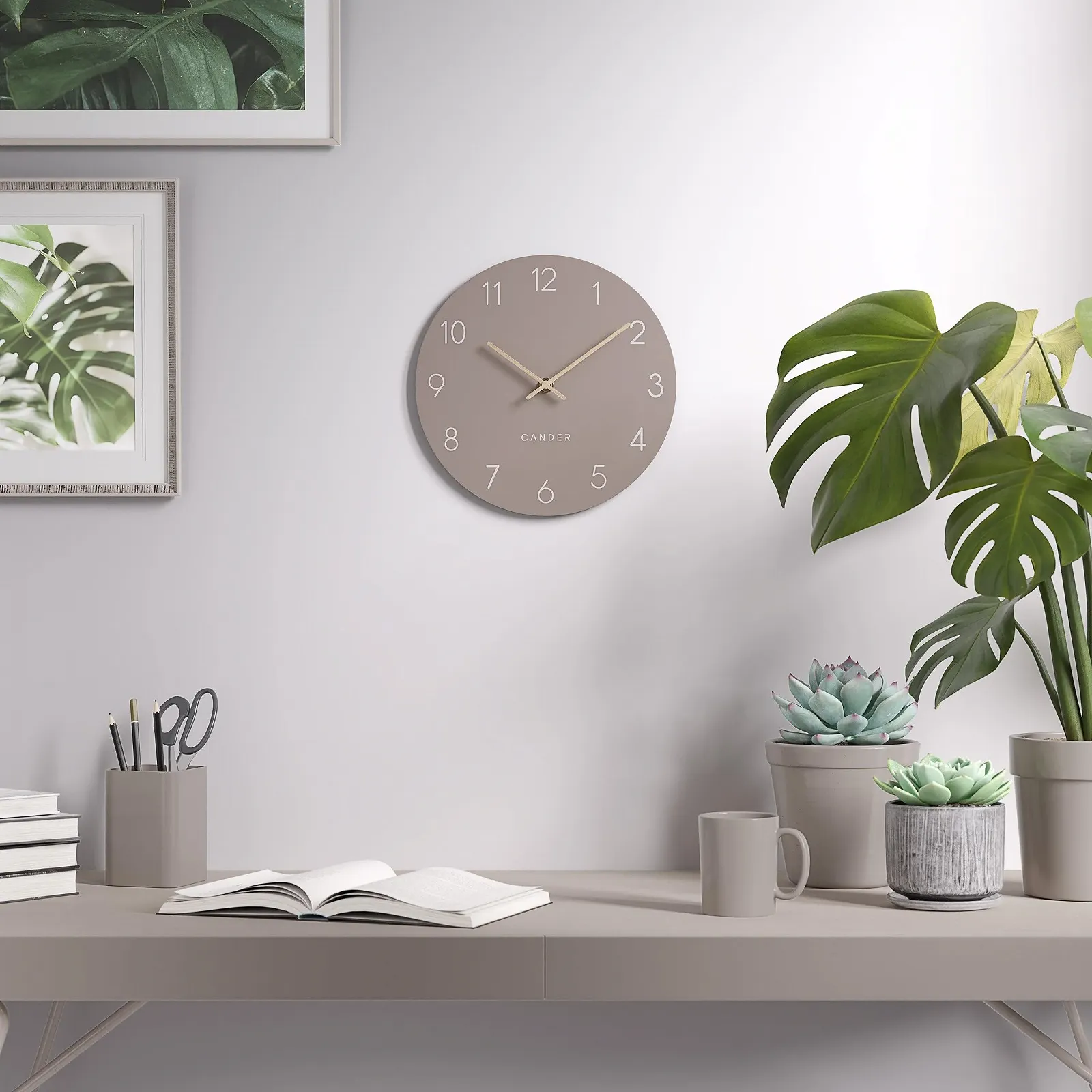 Настінний годинник Cander Berlin MNU 2625 P безшумний аналоговий МДФ 25 см Warm Grey, фото №6 Настінний годинник Cander Berlin MNU 2625 P безшумний аналоговий МДФ 25 см Warm Grey, фото №6