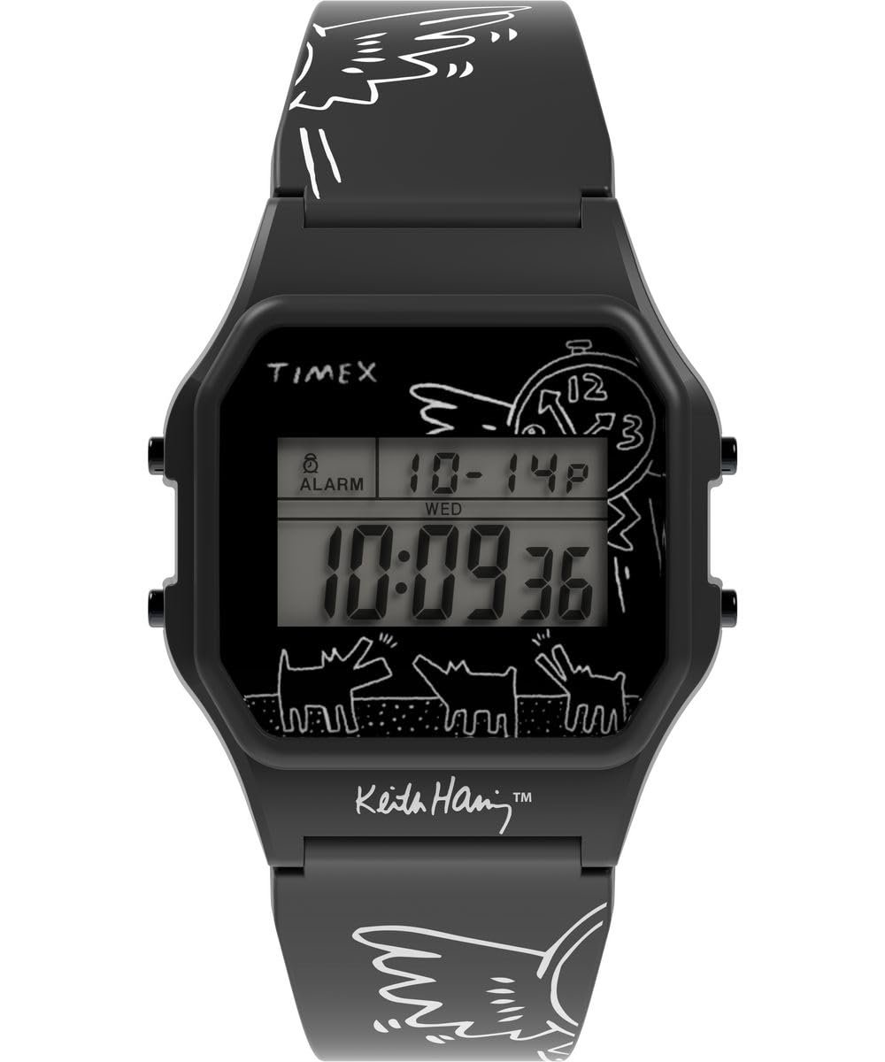Годинник Timex Digital T80 x Keith Haring, чорний, фото №1