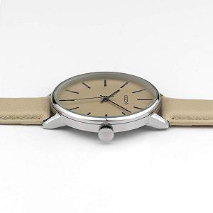 Женские часы Oozoo C10041 Кожаный ремешок 42 мм Бежевый / Бежевый, Черный-черный, Ремешок. synthetic.ua - Фото 1