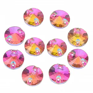 Стрази Пришивні 48 шт маленькі скляні Стрази для одягу, кришталеві намистини для рукоділля - Фото 1