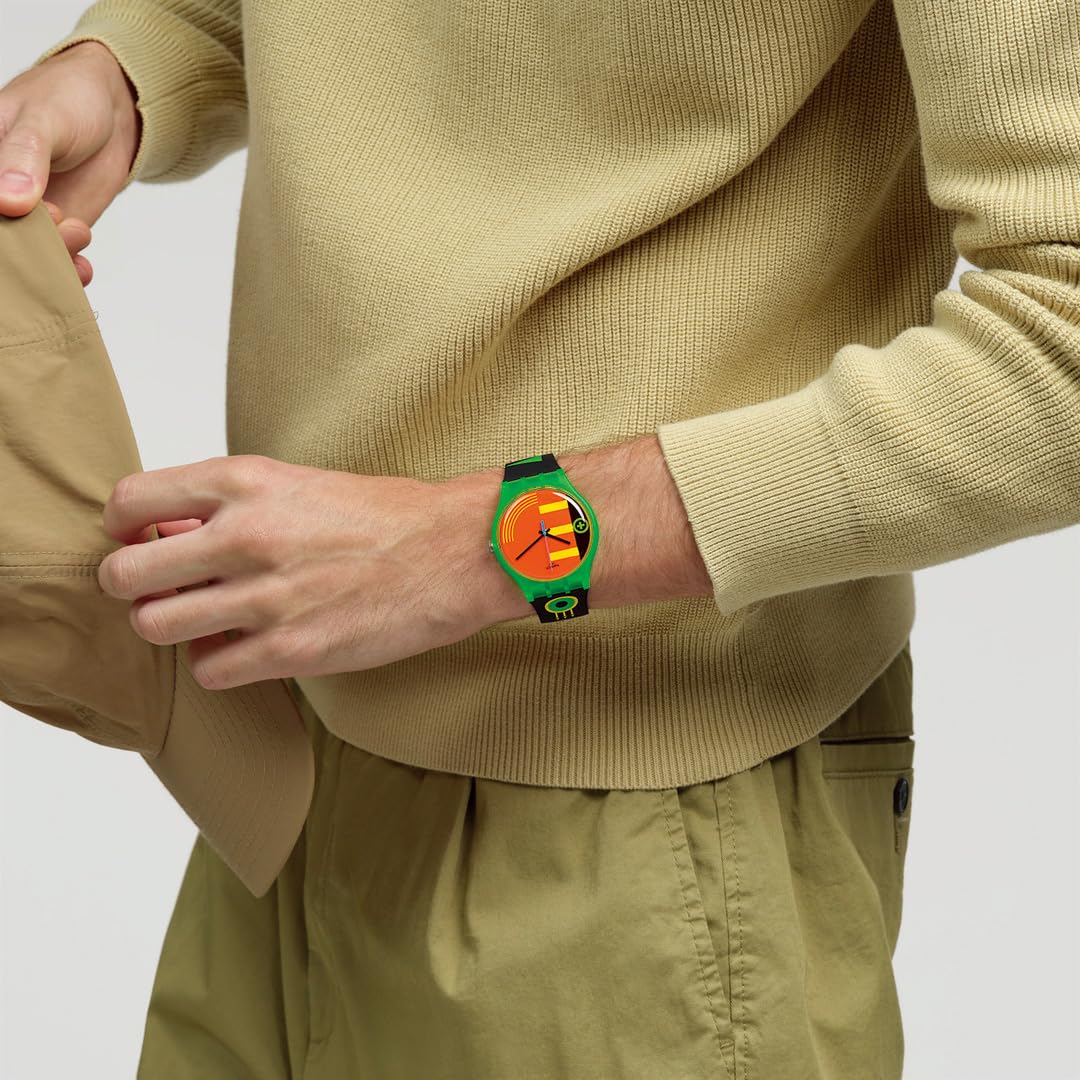 Годинник SWATCH Neon Rider Зелений Ретро, фото №8