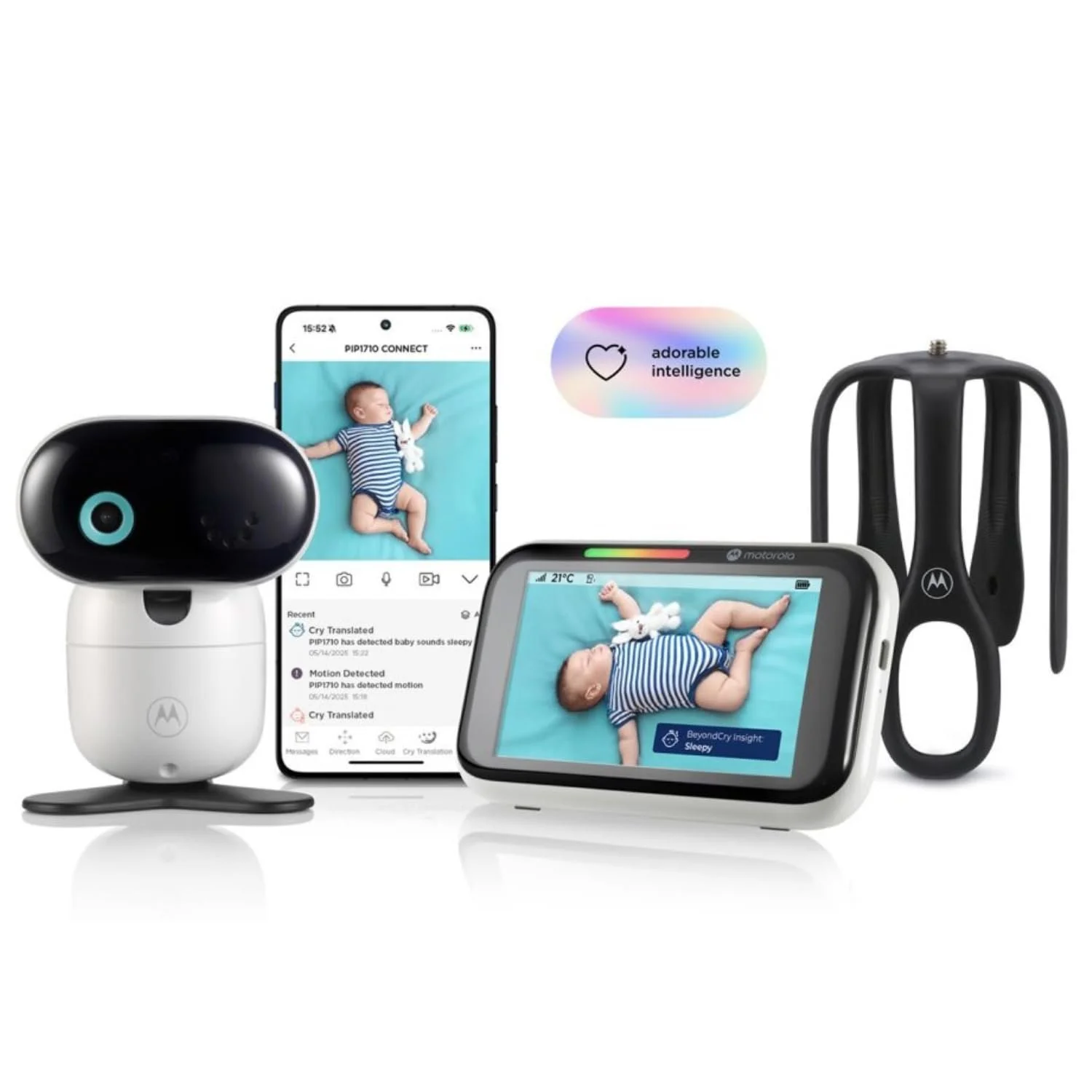 Відеоняня Motorola Nursery PIP1710 Connect WiFi 5" HD Touch Screen Night Vision, фото №1
