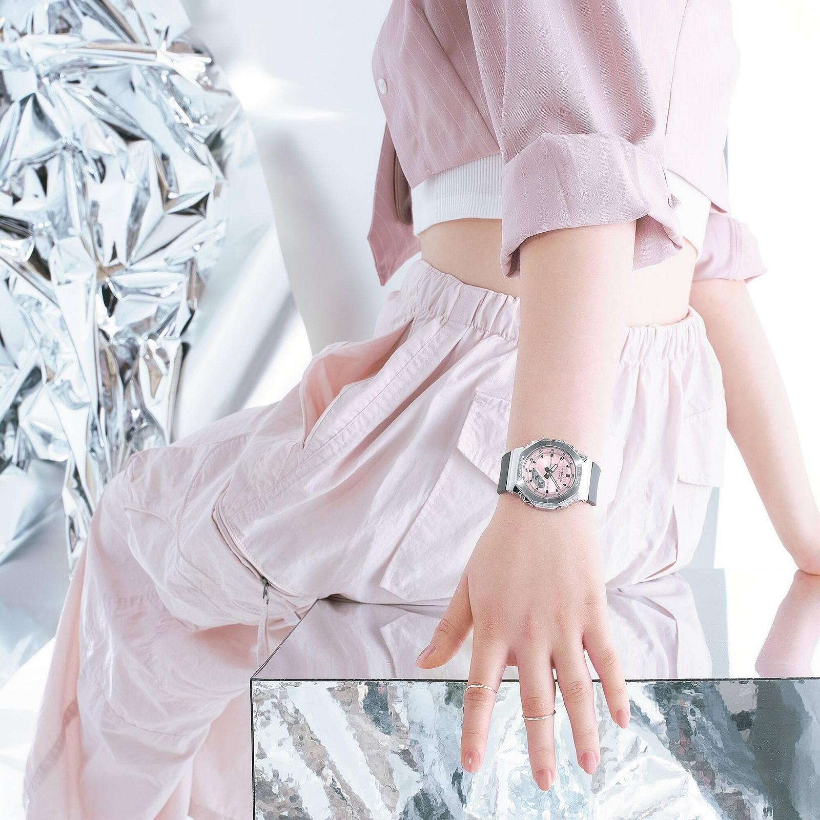 Годинник Casio GM-S2110-4AER, сірий, Ремінець, фото №7 Годинник Casio GM-S2110-4AER, сірий, Ремінець, фото №7