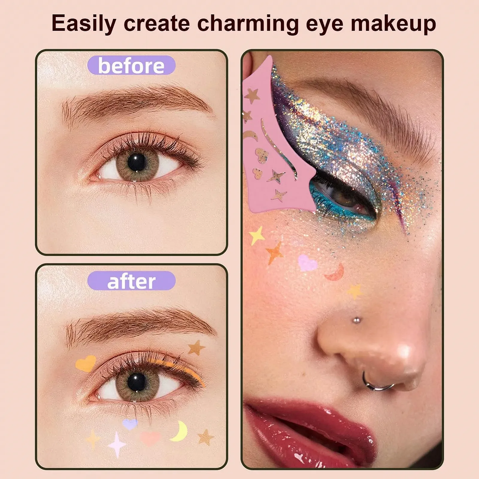 Трафарети для підводки Aznever, силіконовий контур, фото №3