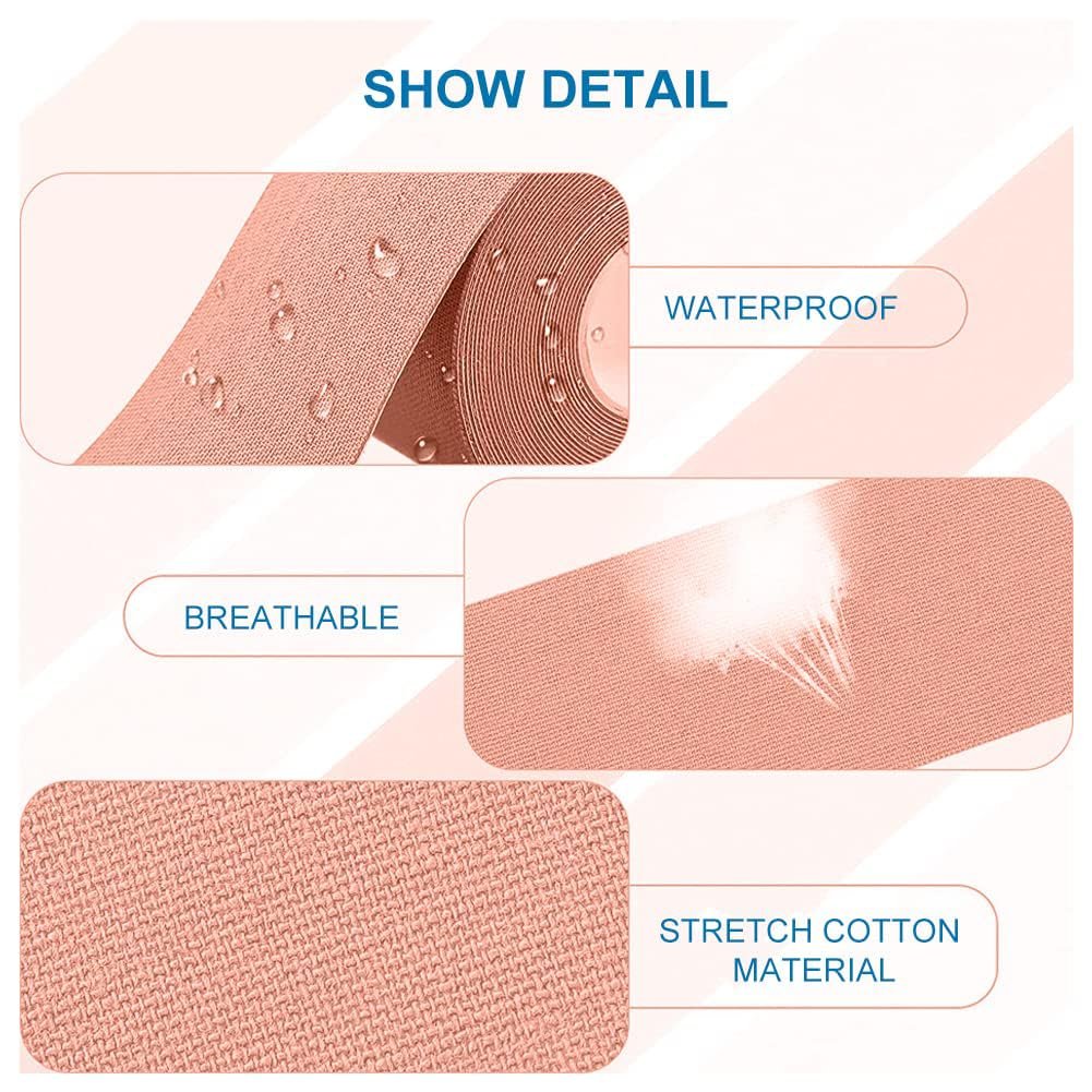 Стрічка для підтяжки обличчя 2 шт Бренд не вказано 2.5 см x 5 м Бежевий, фото №2