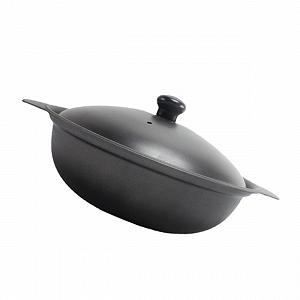 Жаровня Toyvian чугунная эмалированная вентилируемая с крышкой - Фото 1