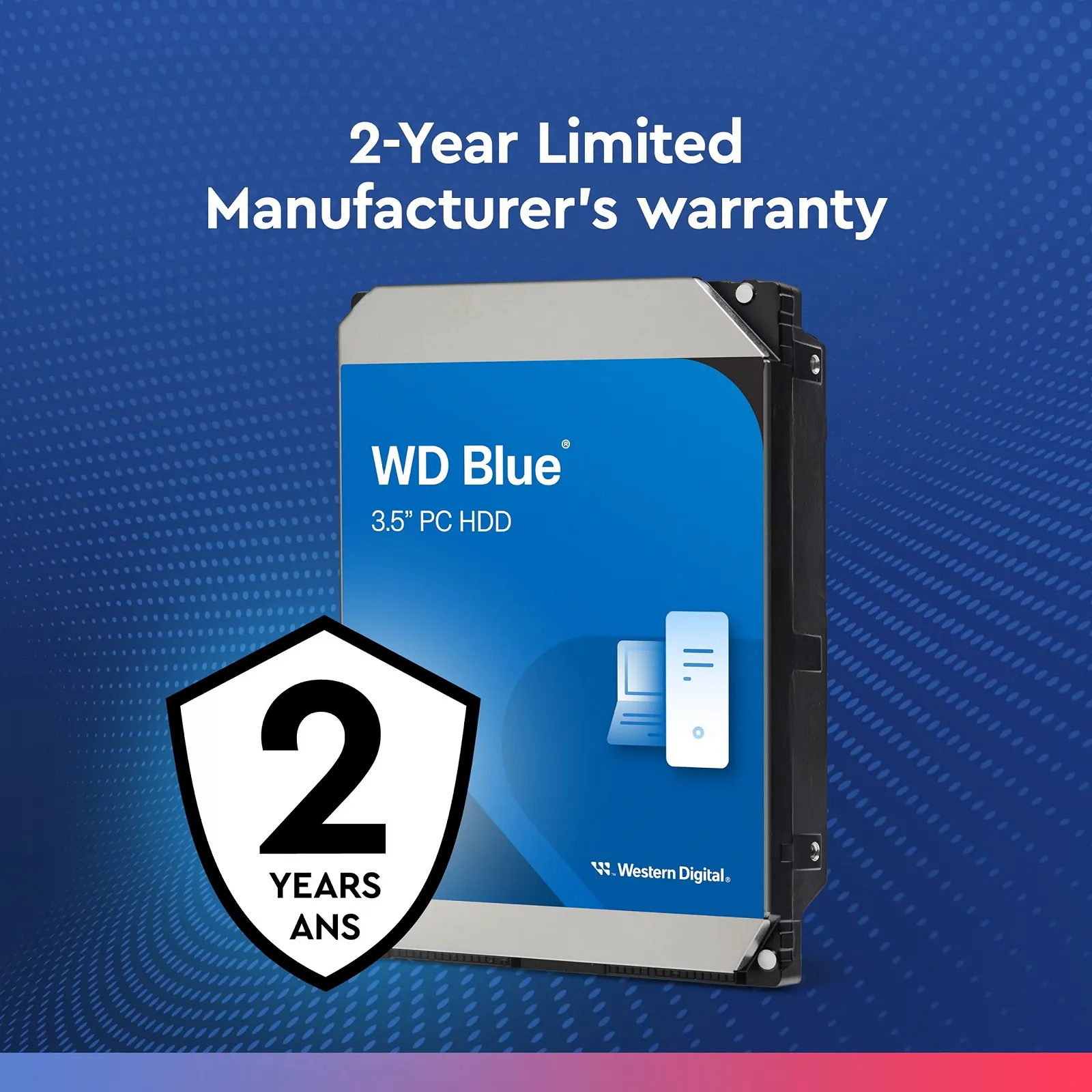Внутрішній жорсткий диск Western Digital WD Blue 8TB 3.5 дюйма SATA 6Gbps 215MB/s 256MB Cache 5640RPM, фото №7 Внутрішній жорсткий диск Western Digital WD Blue 8TB 3.5 дюйма SATA 6Gbps 215MB/s 256MB Cache 5640RPM, фото №7