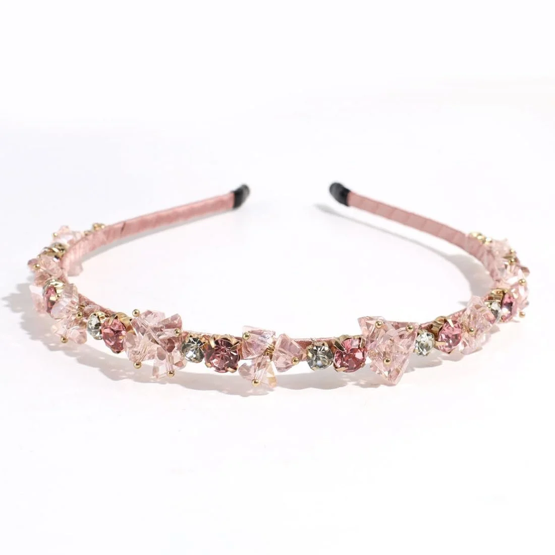 Винтажный обруч для волос с кристаллами, фото №1