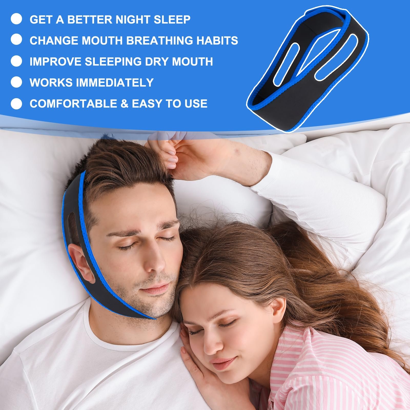 Ремінець проти хропіння, бандаж, фото №6