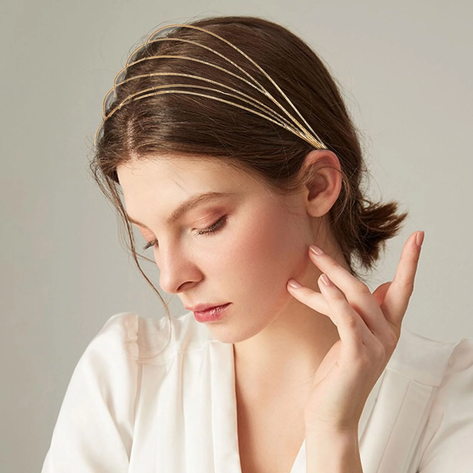 Набір з 2 жіночих обручів для волосся, фото №7