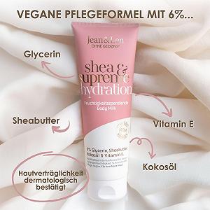 Молочко для тела Jean & Len Coconut & Vanilla для сухой кожи, увлажняет кожу в течение 24 часов, 250 мл synthetic.ua - Фото 1