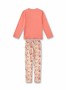 Комплект пижамный Sanetta Для девочек Оранжевый цена на synthetic.ua - Фото 1 Комплект пижамный Sanetta Для девочек Оранжевый synthetic.ua - Фото 1