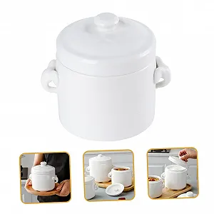 Каструля Gadpiparty керамічна для тушкування з кришкою термостійка універсальна synthetic.ua - Фото 1