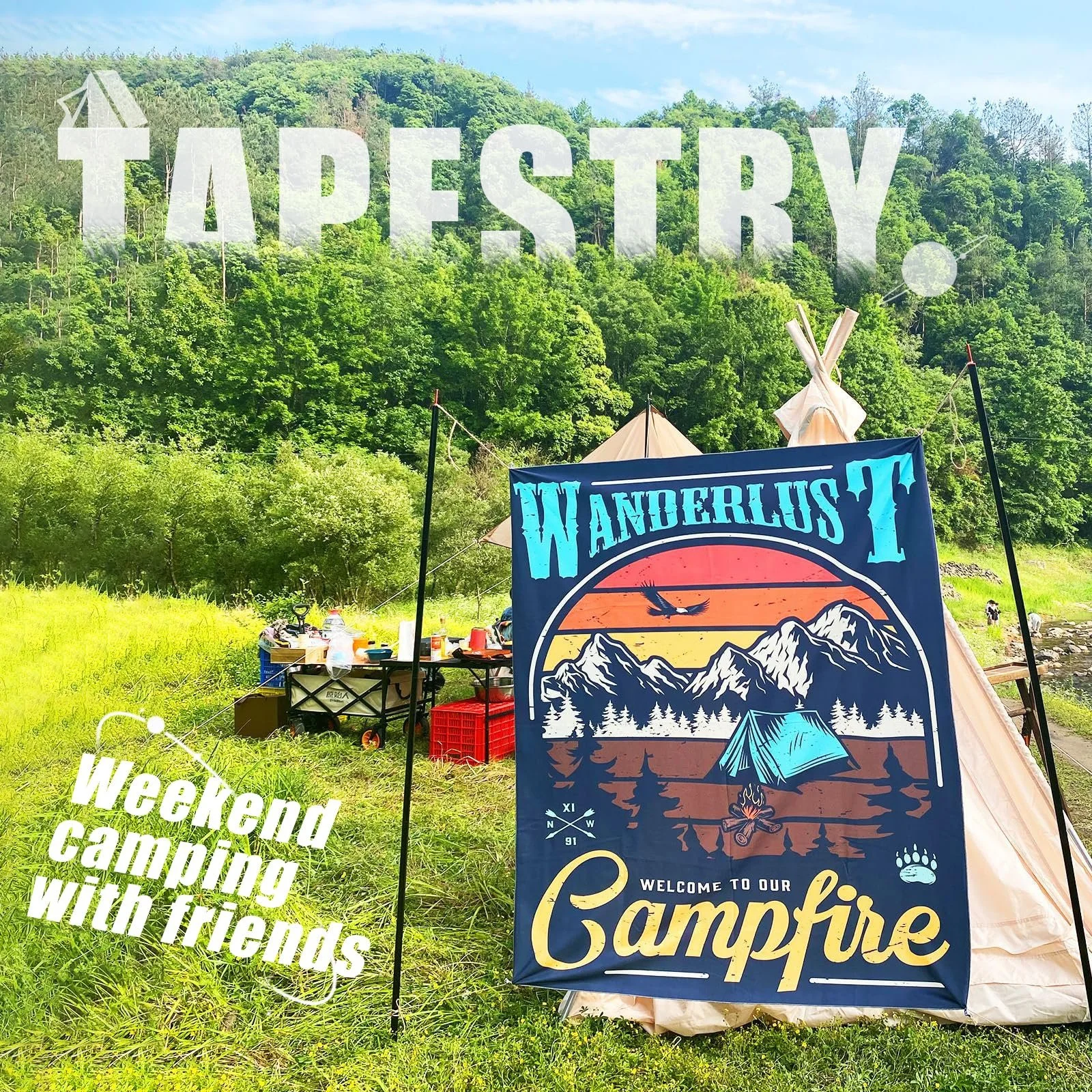 Плед LumiSyne Бавовняний тканий з китицями Богемний етнічний стиль Ацтек Навахо 160 x 130 см, фото №3