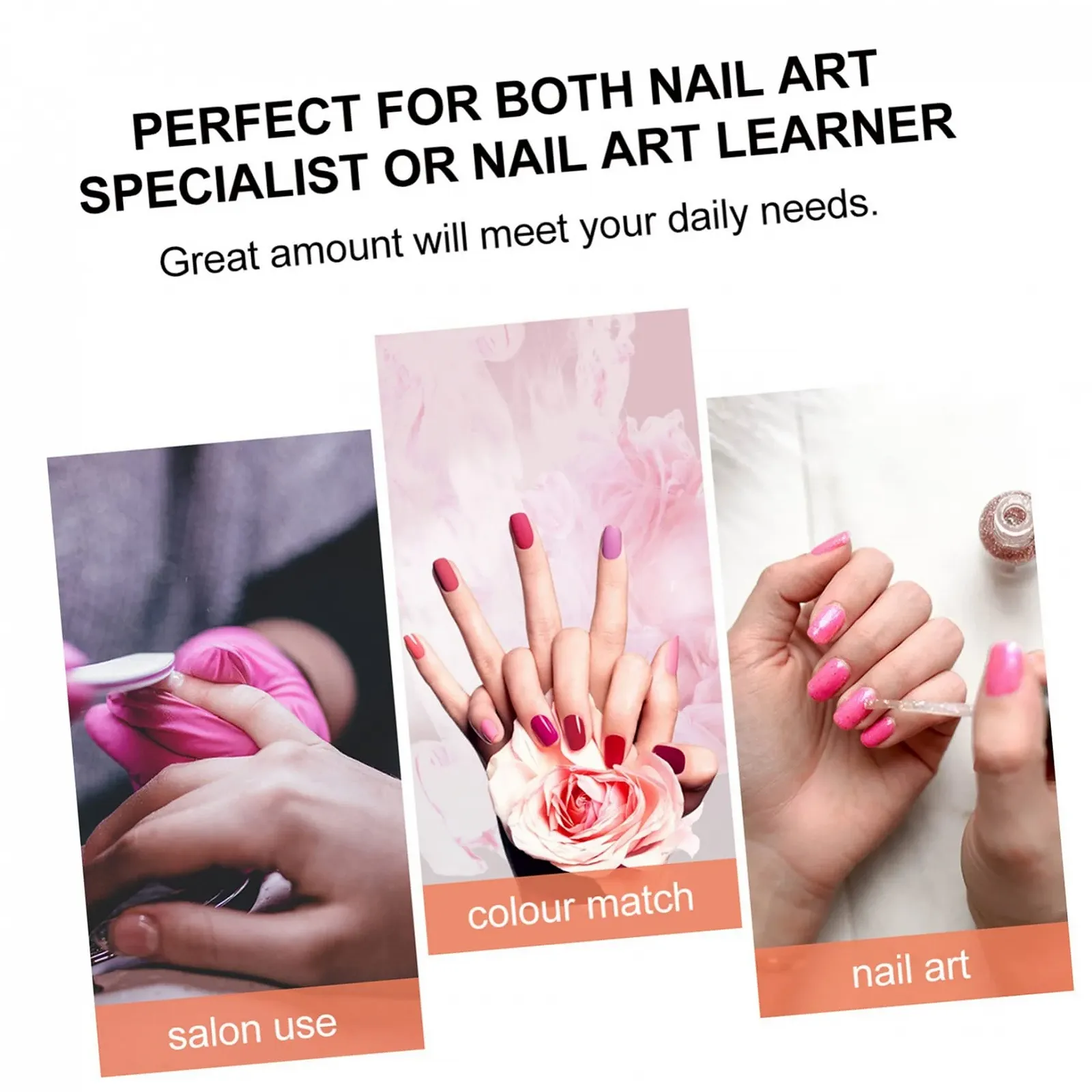 Шармы для ногтей Сердце Beavorty 12 шт. Декоративные украшения для маникюра, фото №2