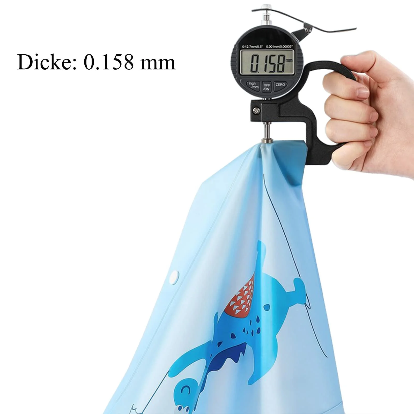 Детский дождевой плащ-пончо для мальчиков с рукавами со светоотражателями, фото №5