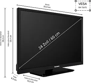 Телевізор 24" Telefunken XH24O550M / HD / 50 Гц / LED / T2 ціна на synthetic.ua - Фото 1 Телевізор 24" Telefunken XH24O550M / HD / 50 Гц / LED / T2 synthetic.ua - Фото 1