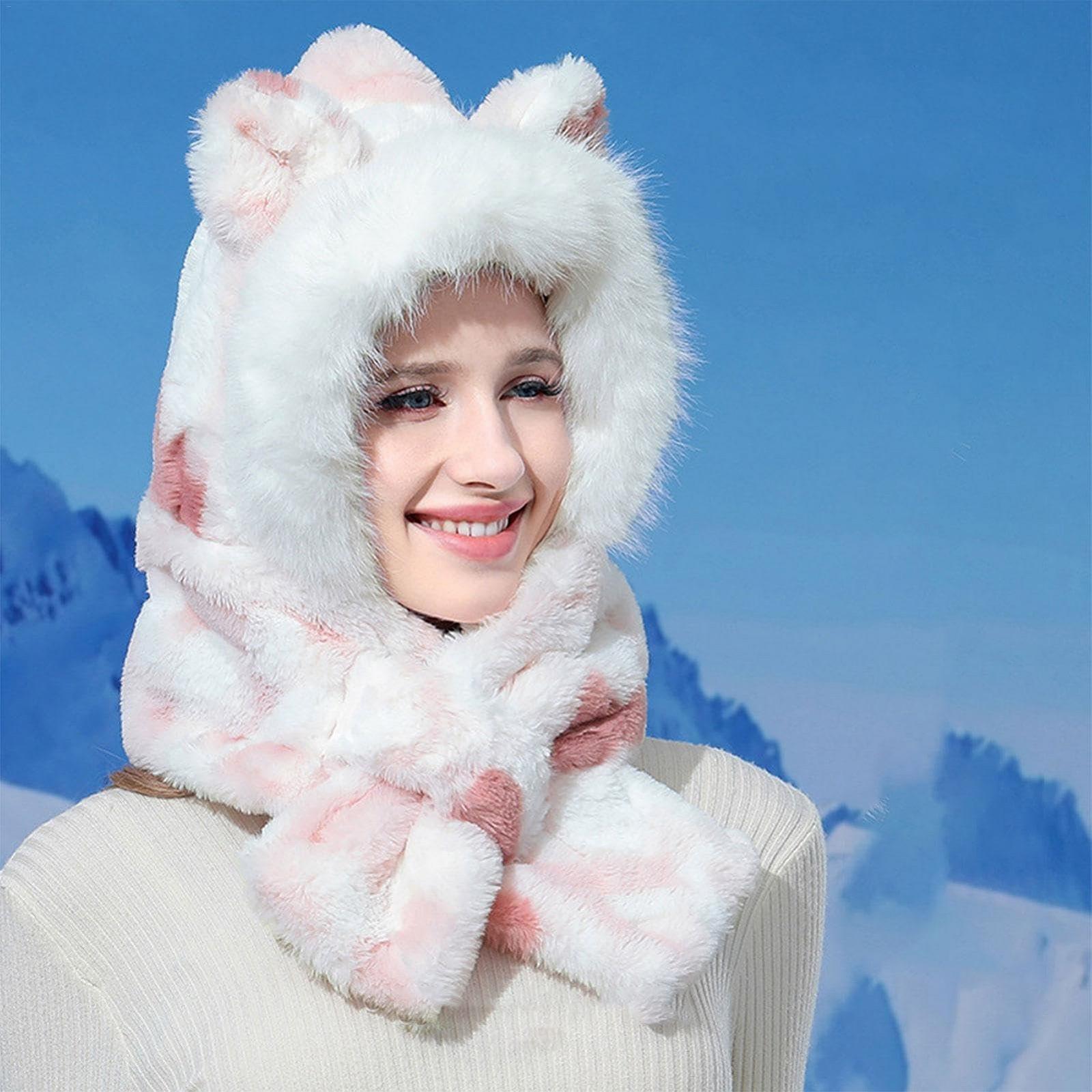 Зимова шапка з капюшоном, фото №3