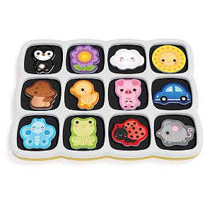 Магнитный пазл Quercetti Smart Puzzle First Colours and Words для раннего развития synthetic.ua - Фото 1