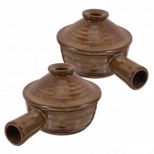 Набір ковшів Ciieeo 2 шт. керамічні з кришками для мікрохвильової печі термостійкі - Фото 1