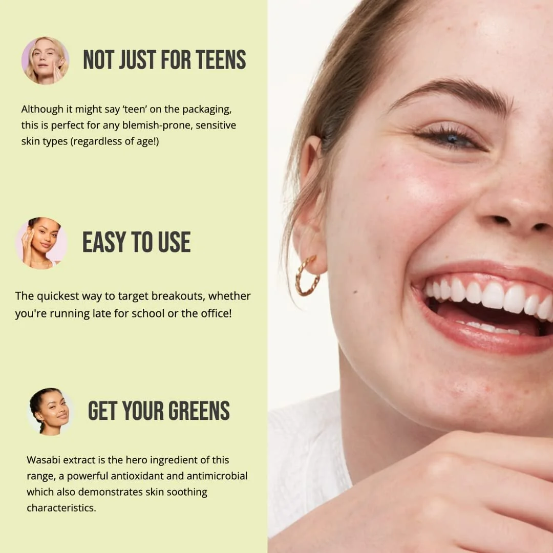 Гель для вмивання Nip + Fab Teen Skin Fix Pore Blaster Анти-акне Щоденний Догляд Вітамін Е Екстракт Васабі Міцелярний, фото №4