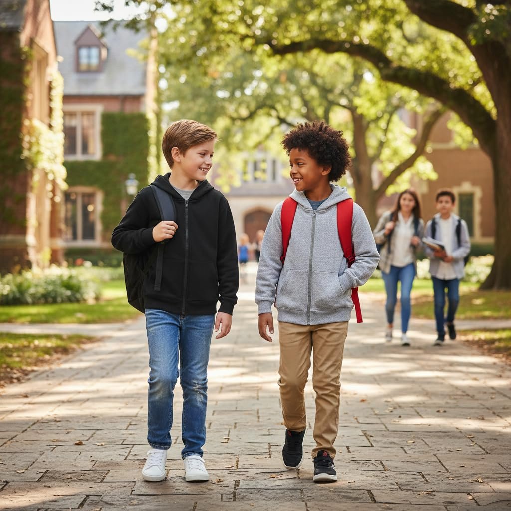 Худі на блискавці Hotfiary для хлопчиків і дівчаток, дитяча бавовняна толстовка з капюшоном, фото №4