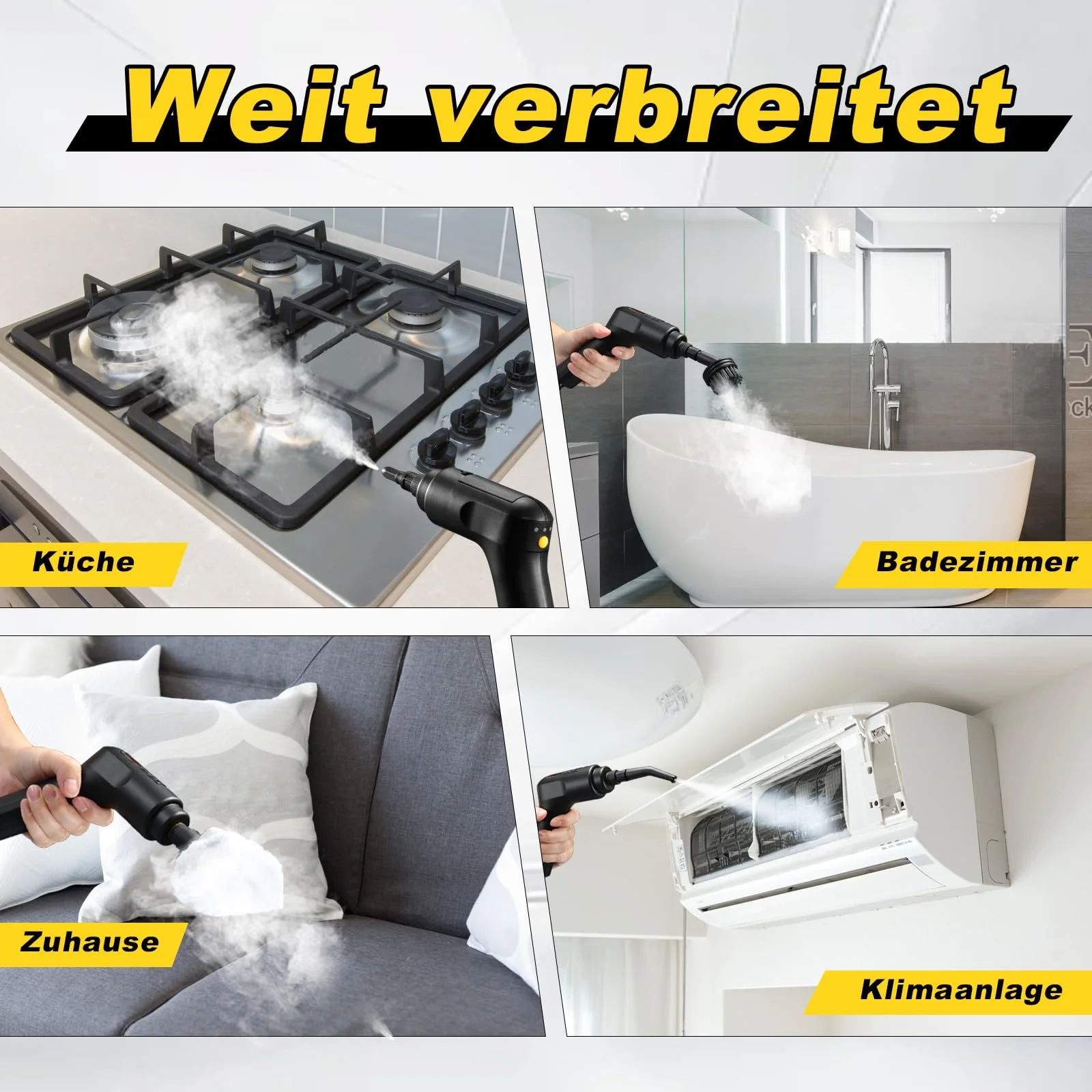 Ручний пароочисник 1600 ml 3.0 bar Портативний, фото №4 Ручний пароочисник 1600 ml 3.0 bar Портативний, фото №4