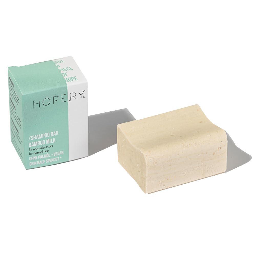 Тверде Hopery Шампунь Bamboo & Milk 95 г Для нормального волосся Веган Без пальмової олії, фото №1